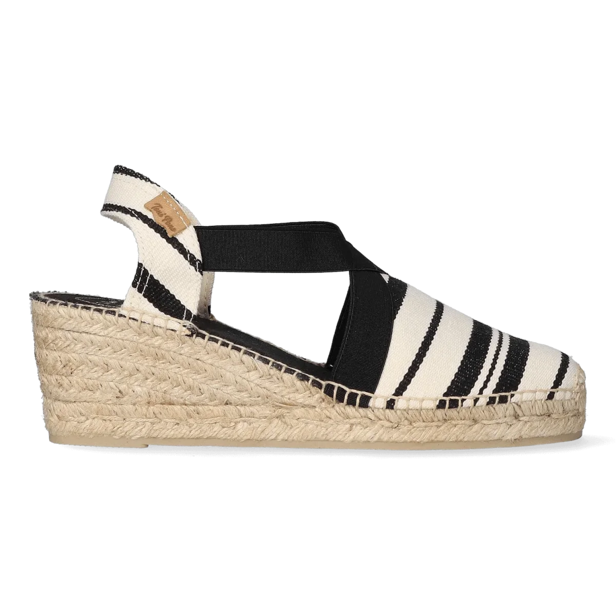 Tarbes Damen Espadrilles Cru/Negre – Bild 2